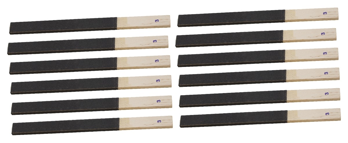 12 Pack - 11" x 3/4" Grit 3 Emery Sanding Sticks