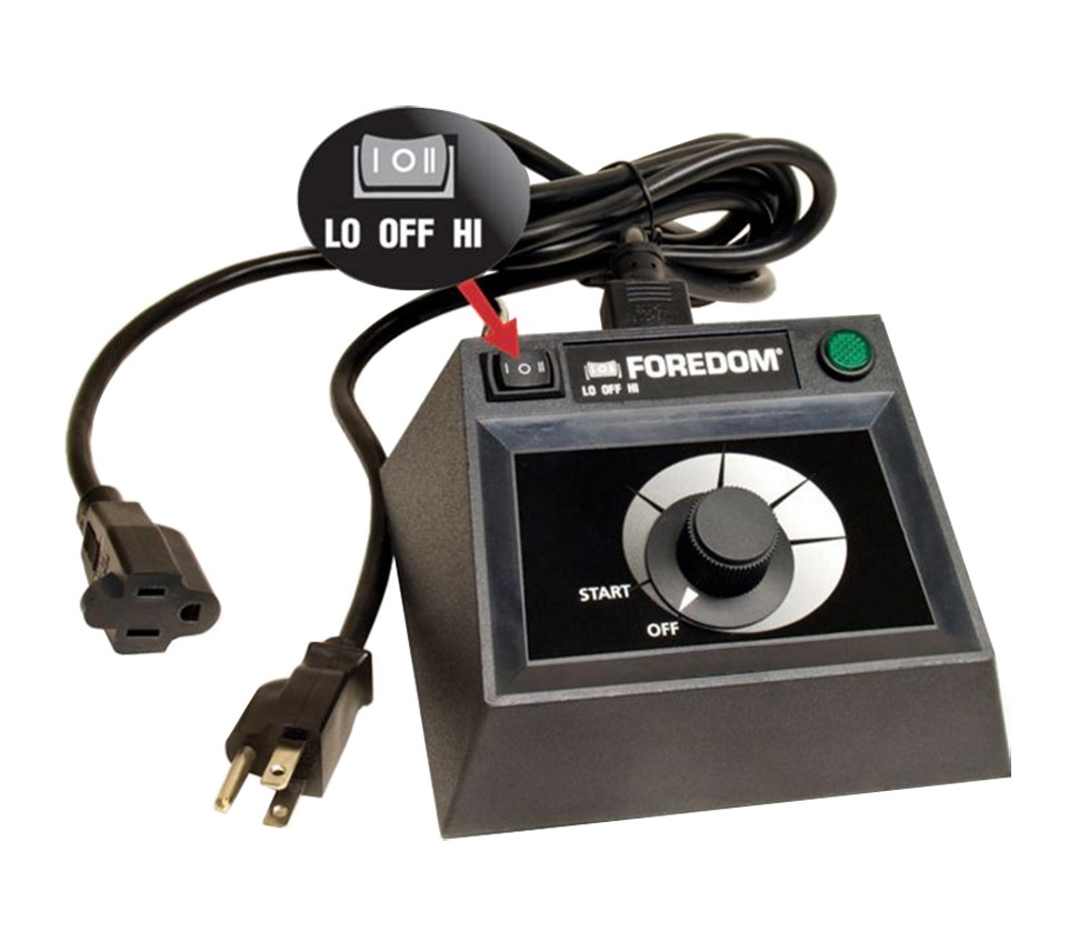 Foredom Table Top Control w/ Dual Speed Range Dial - C.EMF-1
