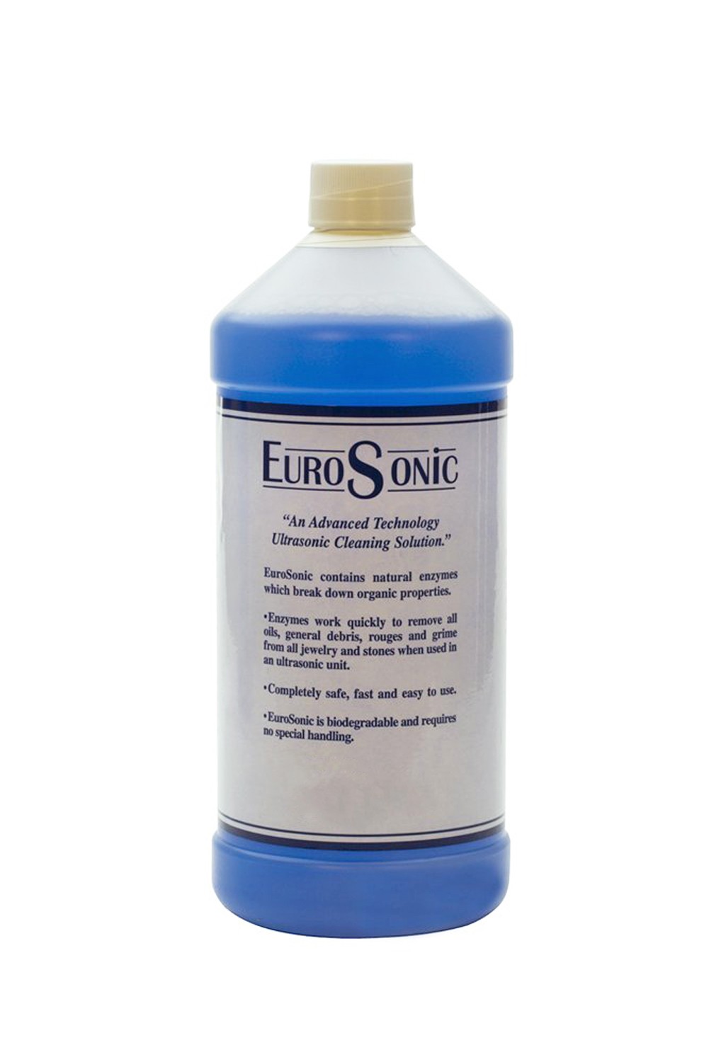 Eurosonic Jewelry Cleaning Solution - 1 Quart (Non-Toxic, Biodegradable)