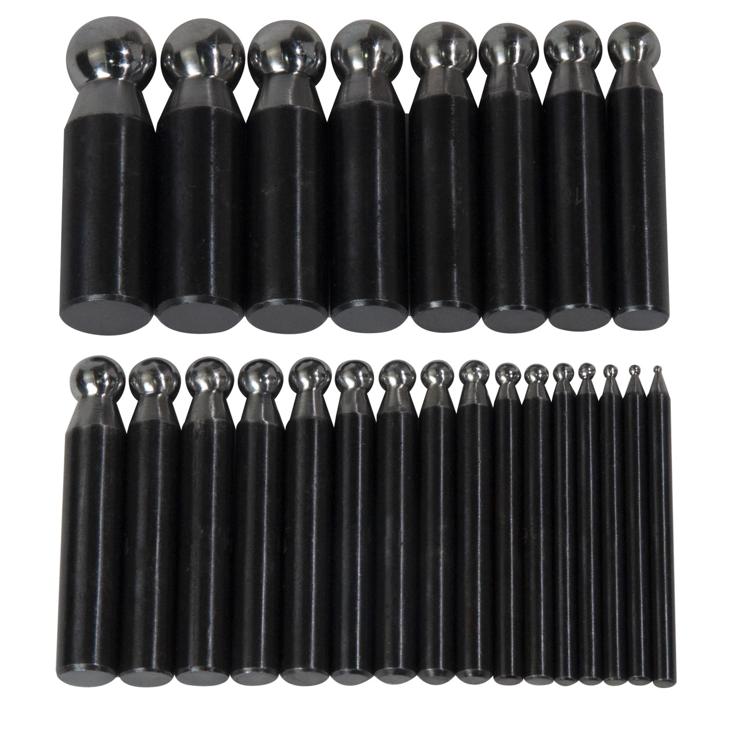 24 Piece Steel Punch Set - 7/64" to 9/16"