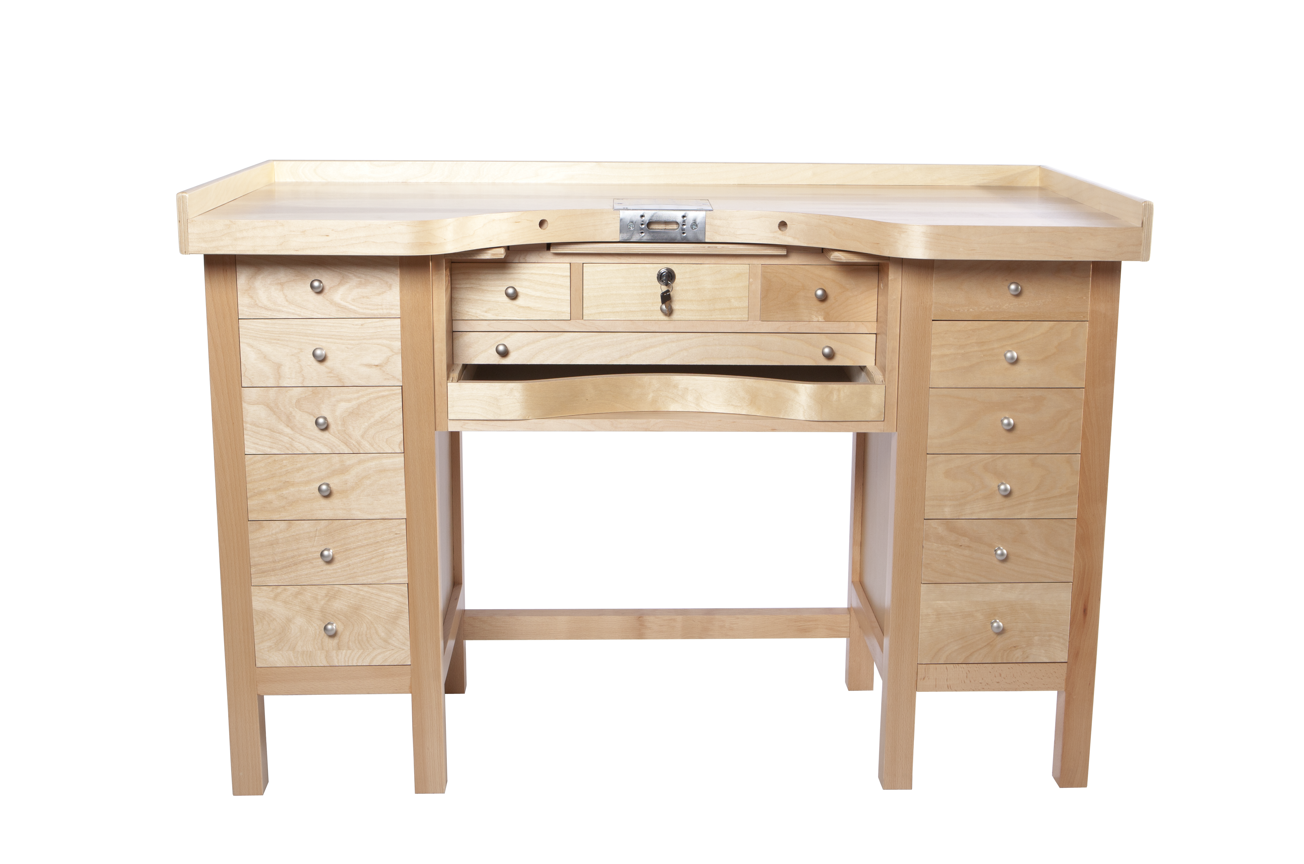 Professional 15 Drawer MasterCraft Jewelers Bench With GRS-Ready Countertop  Made In USA