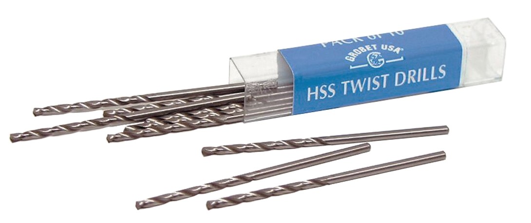 10/Pk HSS Twist Drills Size #52 (1.613 MM)