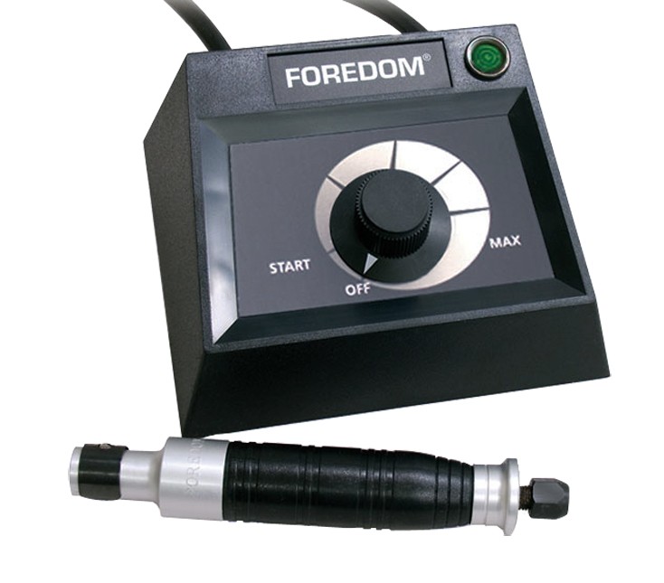 Foredom Handpiece Dial Speed Control with Handpiece & Chisels - K.EM-50