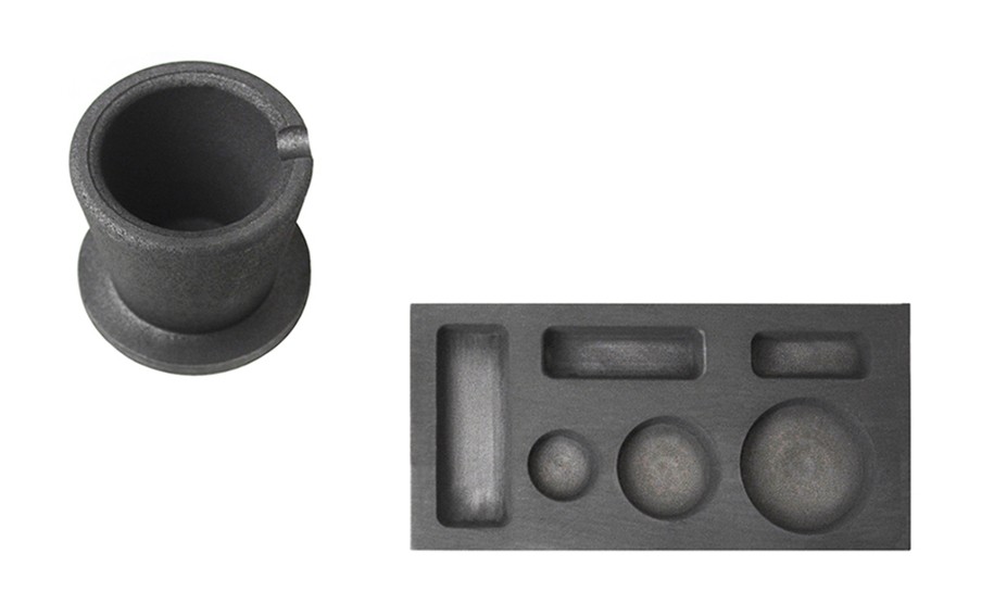 6 Cavity - 1/4, 1/2, 1 Oz Combo Mold and 10 Oz Graphite Crucible Cup with Base Set 