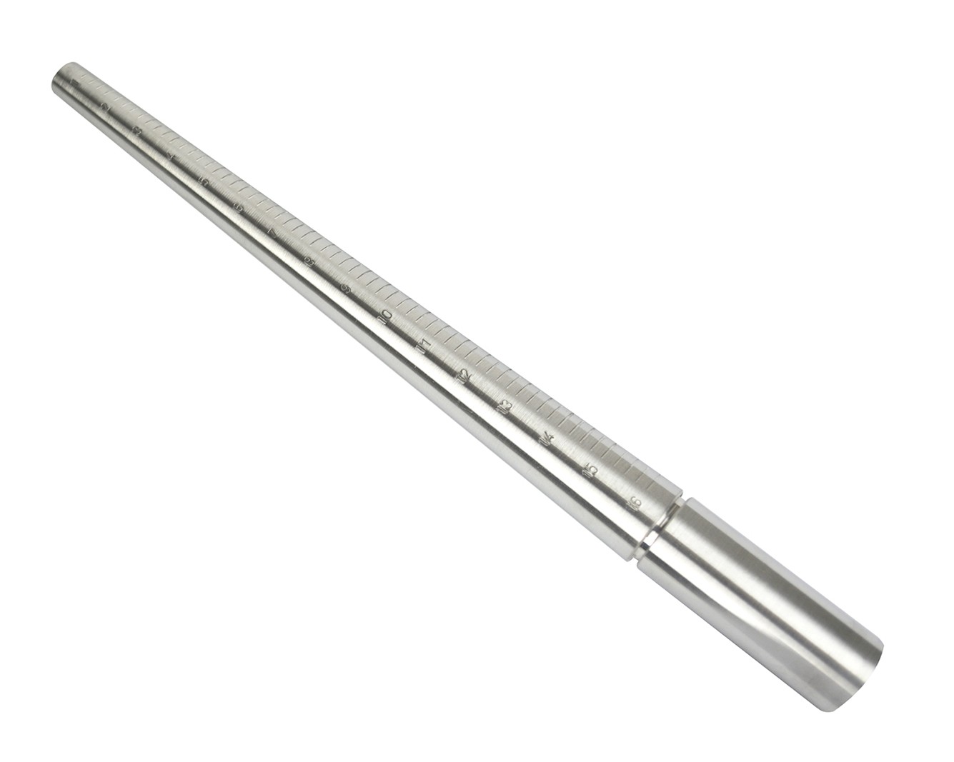 Solid Ungrooved Aluminum Ring Stick with Sizes 1-16