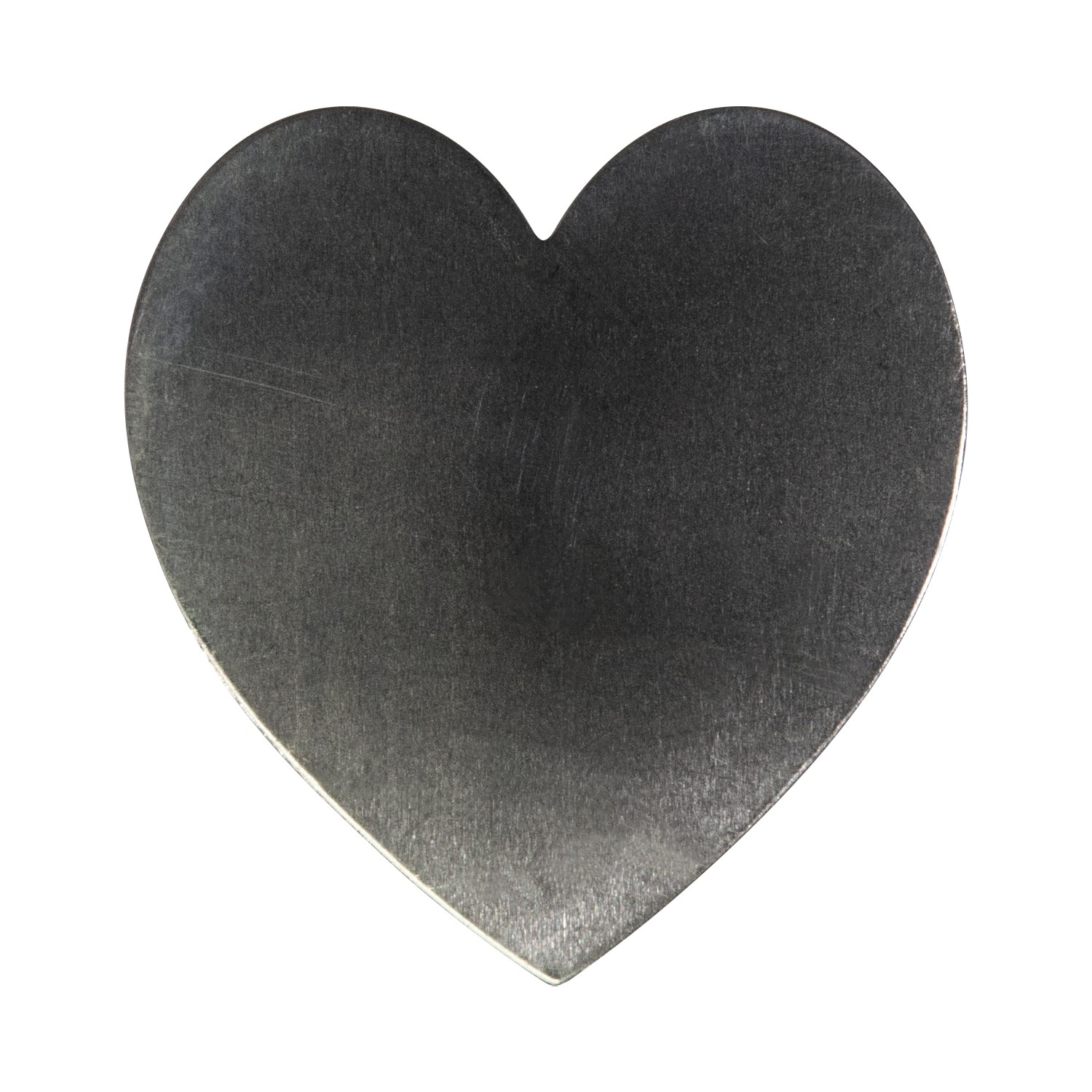 6/Pk of 24 Gauge Large Nickel Silver Hearts - 1-3/8" x 1-1/2" Charm Blanks