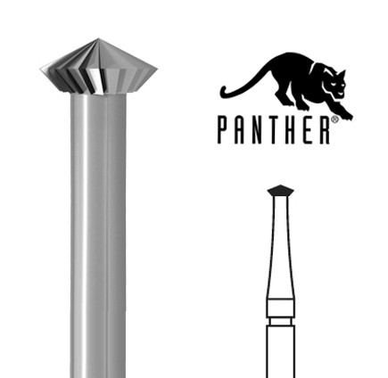 6/Pk Panther Burs, 90° Hart, Fig. 156C, Size 2.0 MM