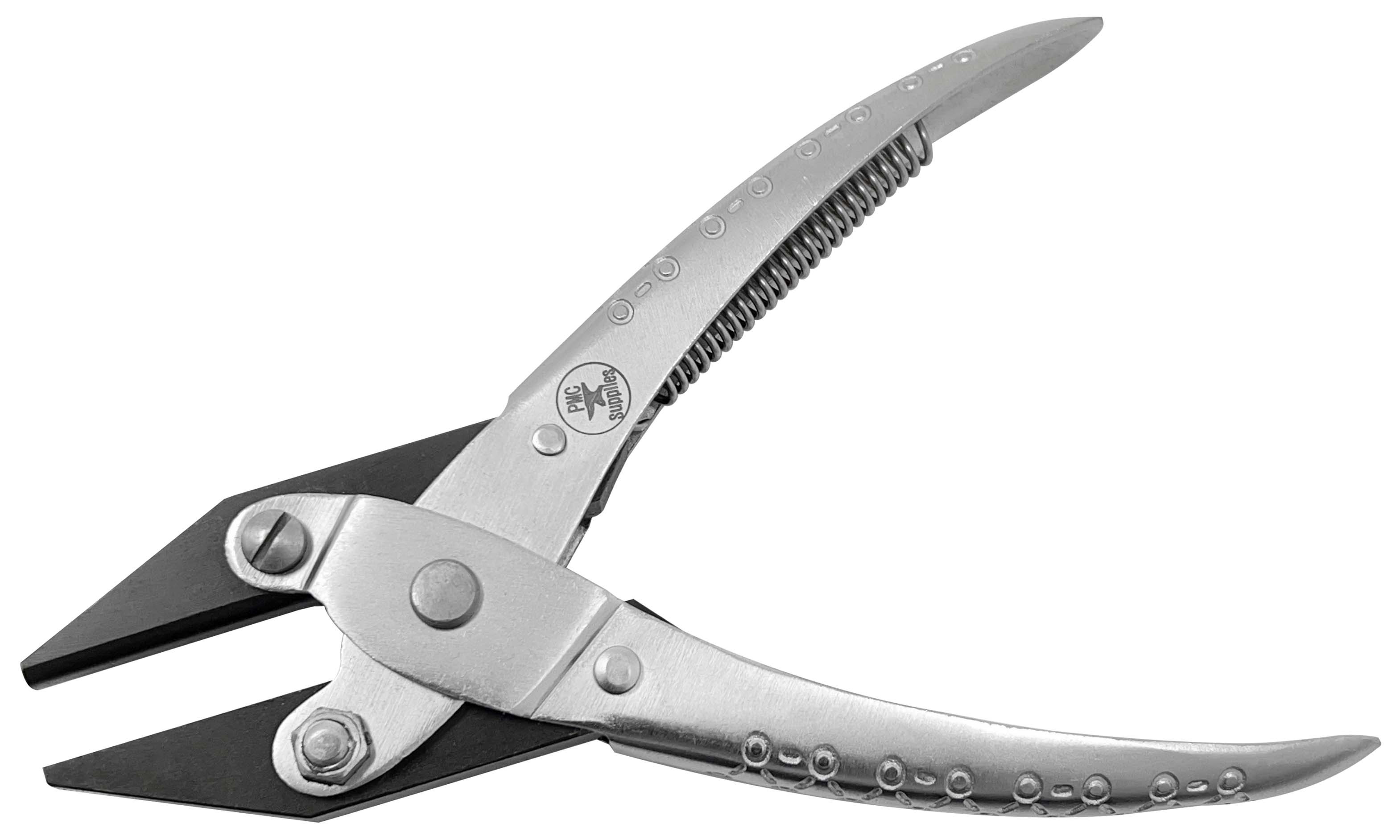 5-1/2" Half Round and Flat Nose Parallel Action Pliers w/ Springs