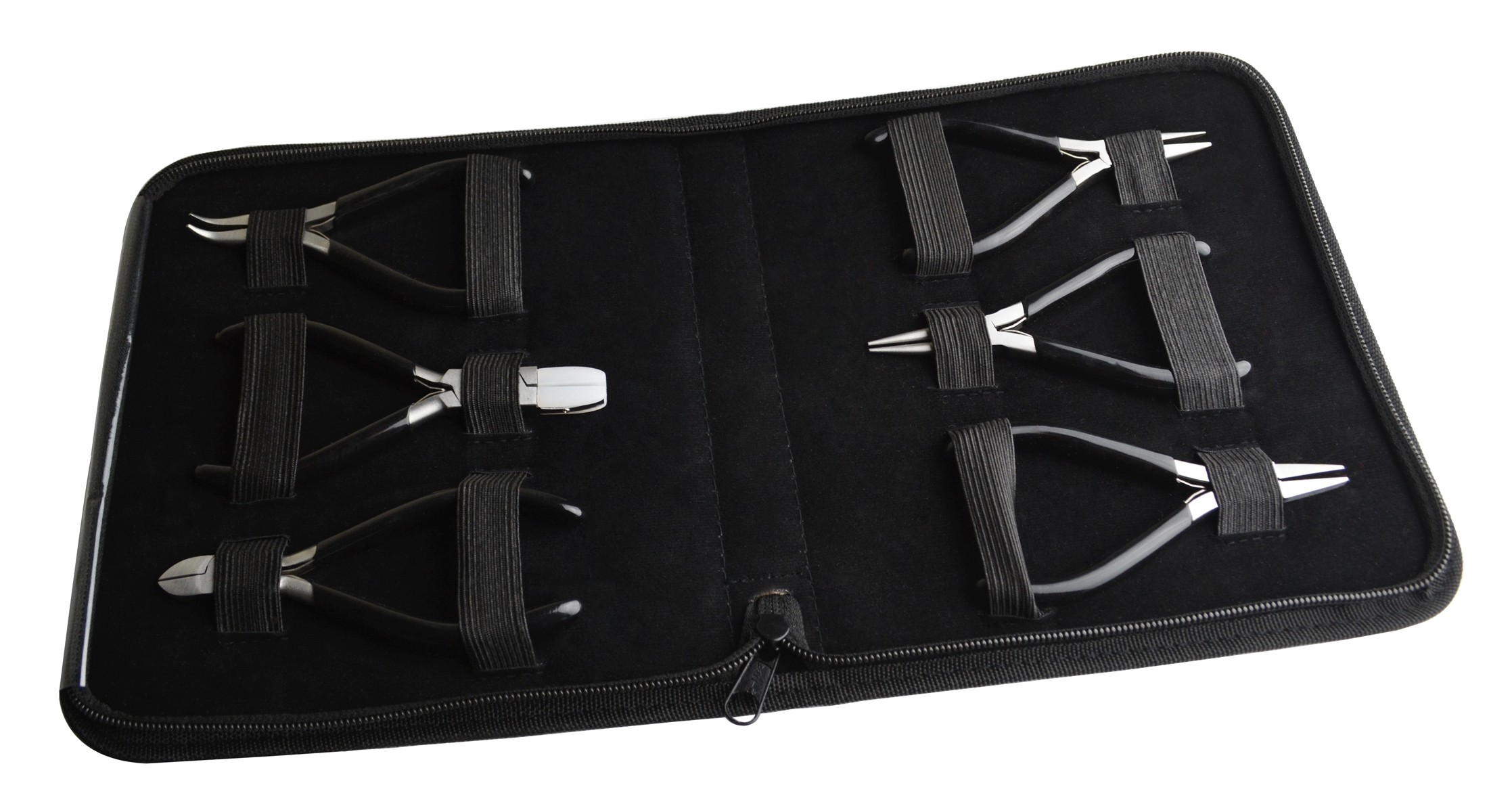 6-Piece Pliers and Cutters Set with Black PVC Grips