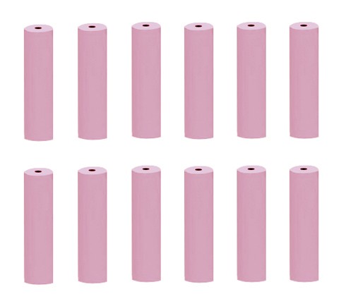 Silicon Polishers Unmounted - Extra Fine (Pink) Cylinder, Pk/12