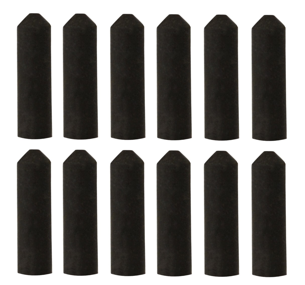 12/Pk Unmounted Silicon Carbide Polishers Medium (Black) Bullet