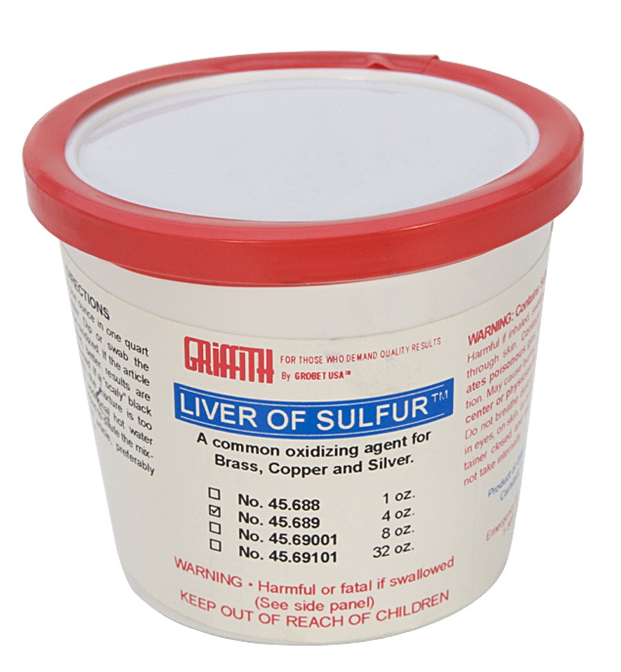 Liver of Sulfur Silver Metal Oxidizing Agent - 4 Oz Jar