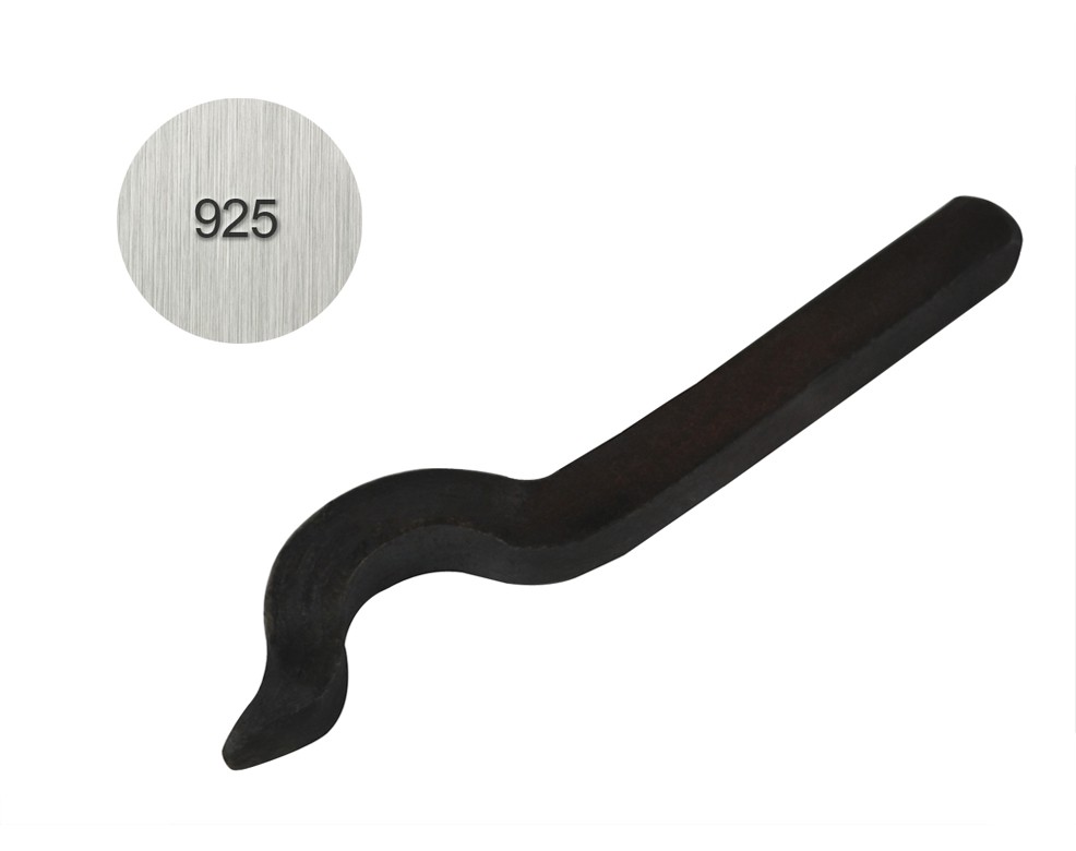 925 Curved Steel Purity Stamp