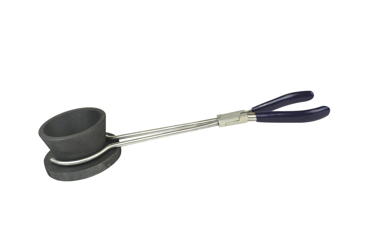 Large Stainless Steel Tong & Crucible Set 