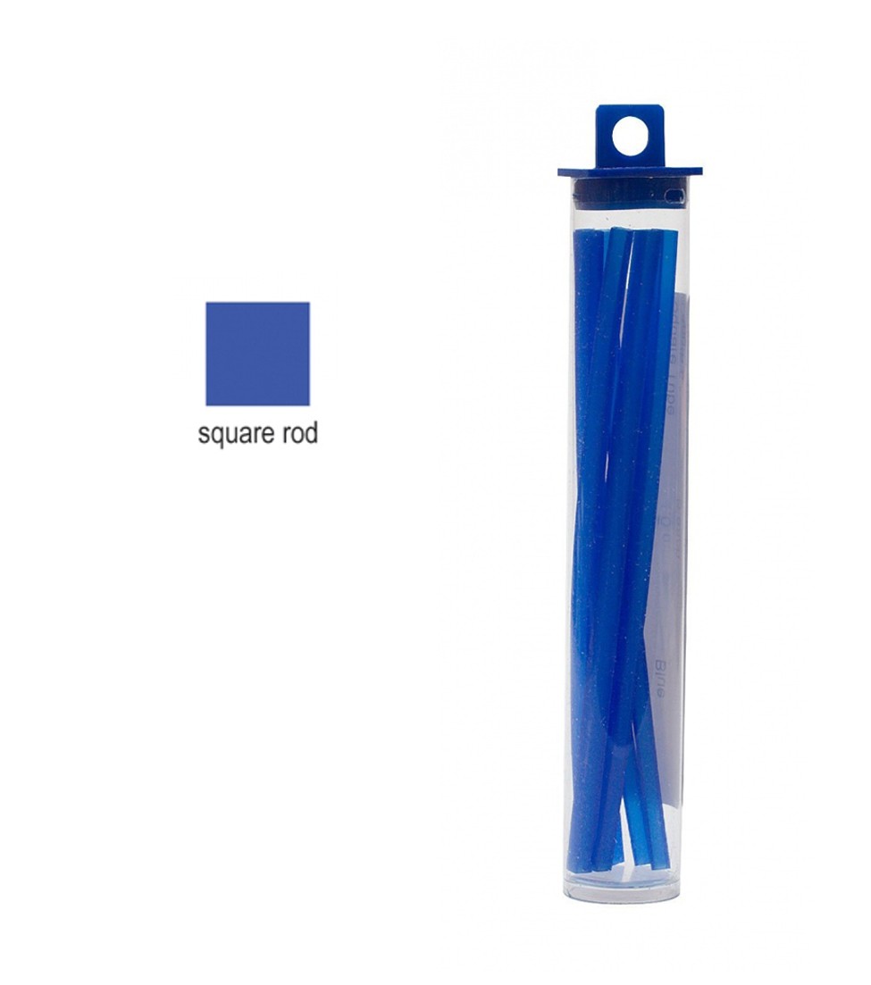 Cowdery Square Rod - 3.0 mm Blue