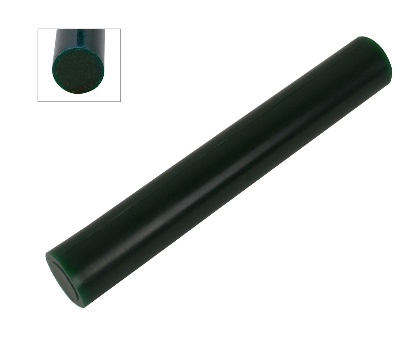 Wax Ring Tube - Dark Green Small Round Solid Bar (RS-1)