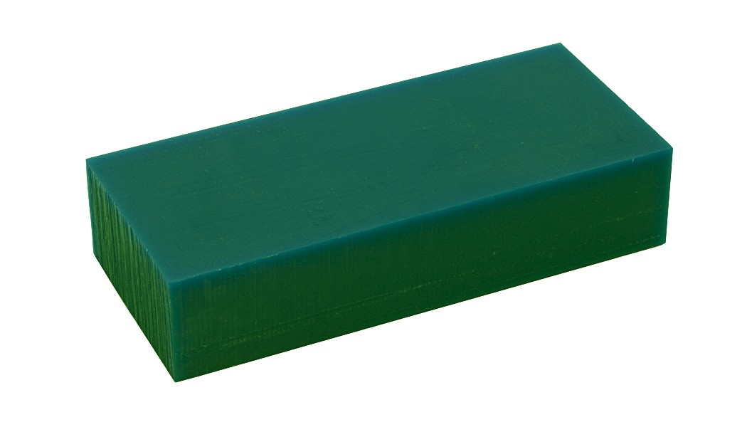 1 Lb Hard Dark Green Wax Carving Block