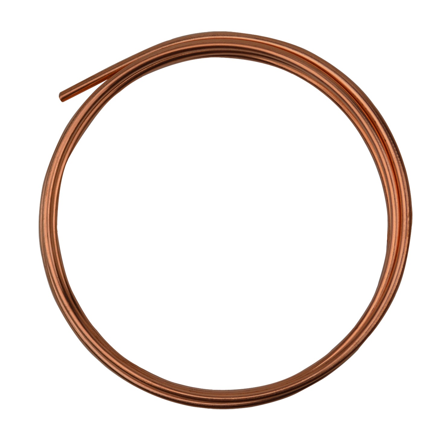 8 Gauge, 99.9% Pure Copper Wire, Half Round, Dead Soft, CDA #110