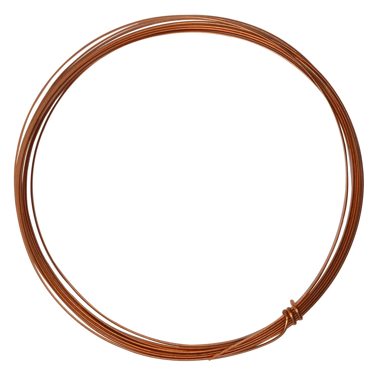 10' Half Round Half Hard Copper Wire - 16 Gauge, WIR-654.16