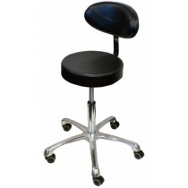 Jewelers Pneumatic Stool With Padded Back Support