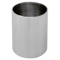 2.5" x 3" Solid Stainless Steel Flask
