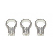 Pack of 80 Silver Plated EZ Crimp Ends