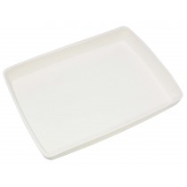 White Plastic Tray 4-1/2" x 3-1/2" 
