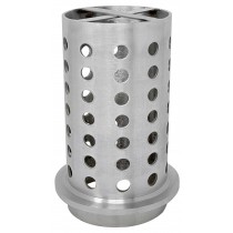 4" x 8" Perforated Stainless Steel Flask