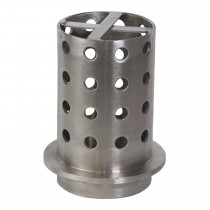 3.5" x 6" Perforated Stainless Steel Flask