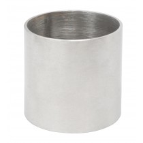 3" x 3" Solid Stainless Steel Flask 