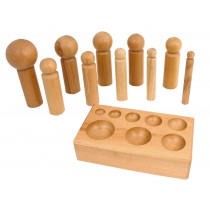 Large Wooden Dapping Set - 16 MM to 65 MM