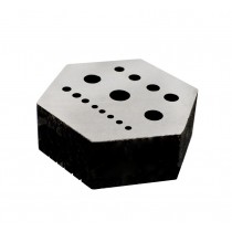 Riveting Hexagonal Stake Anvil Large with 15 Holes & 5 Serrations 