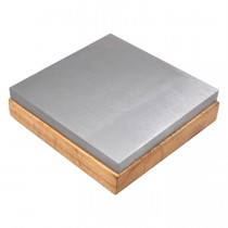 4" x 4" x 1" Steel Bench Block with Wooden Base