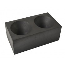 Double Cavity Graphite Gold Conical Cone Mold 2" x 1-1/2"
