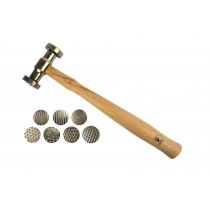 Texturing Pattern Hammer with 7 Interchangeable Faces 