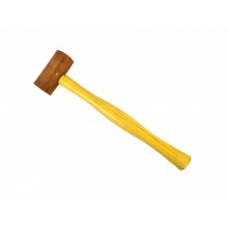 1-1/2" Natural Rawhide Hammer Leather Mallet