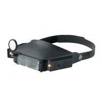 Vinyl Head Strap Magnifier w/ Dual Lights 