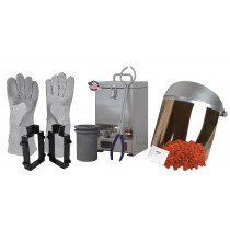 120 Oz QuikMelt TableTop Furnace Sand Casting Set with 5 Lbs of Petrobond, Tongs, Crucible, Cast Iron Mold Flask Frame, Parting Powder, & Flux