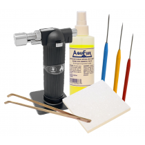 Advanced Soldering and Jewelry-Making Kit with Aquiflux Flux, Solderite Board, Torch, Titanium Picks, and Tweezers