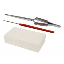 Soldering Essentials Kit: Magnesia Block, Fiber Tweezers, and Titanium Soldering Pick