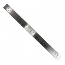 Steel Ruler 12" With CM Reading and Conversion Table on Back (In to MM)