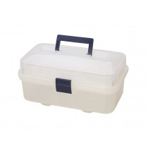 Clear Plastic Storage Box w/ Compartments