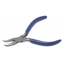 Bent Chain Nose Pliers with V-Spring