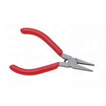 4-1/2" Flat Nose Pliers w/ Red PVC Grips
