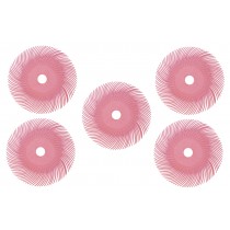 5 Pack of 3" Pink Pumice Radial Discs