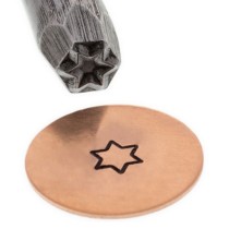 Hexagonal Star Outline Stamp