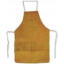 22" x 32" Heat-Resistant Cowhide Leather Apron with Pockets