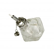 Alcohol Glass Burner Lamp w/ Adjustable 3/16" Wick