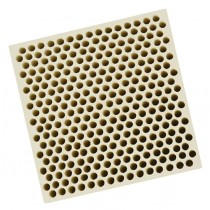 Honeycomb Ceramic Block Square with 294 Holes (2 mm Diameter) 