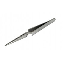 4-3/4" Straight Point Tipped Stainless Steel Cross-Locking Tweezers